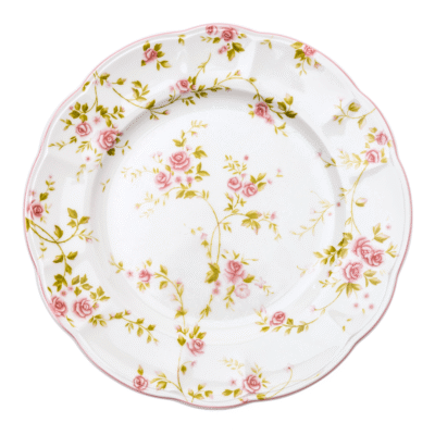 Vintage Floral Porcelain Plate