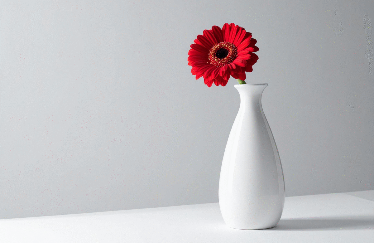 10 Minimalist Matte White Ceramic Vase