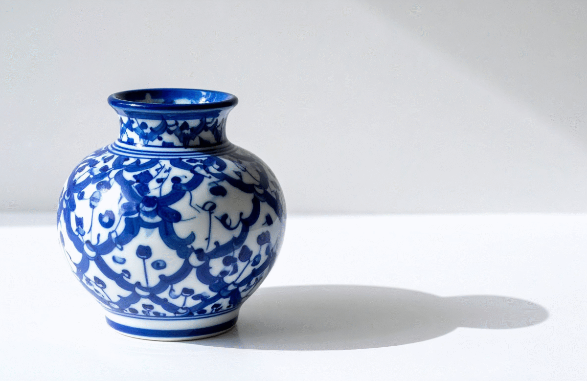 Classic Blue & White Porcelain Pot