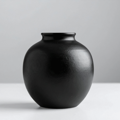 Modern Black Ceramic Vase Collection