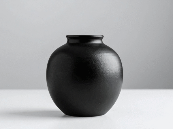 Modern Black Ceramic Vase Collection