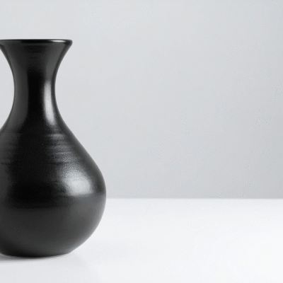 Modern Black Ceramic Vase Collection