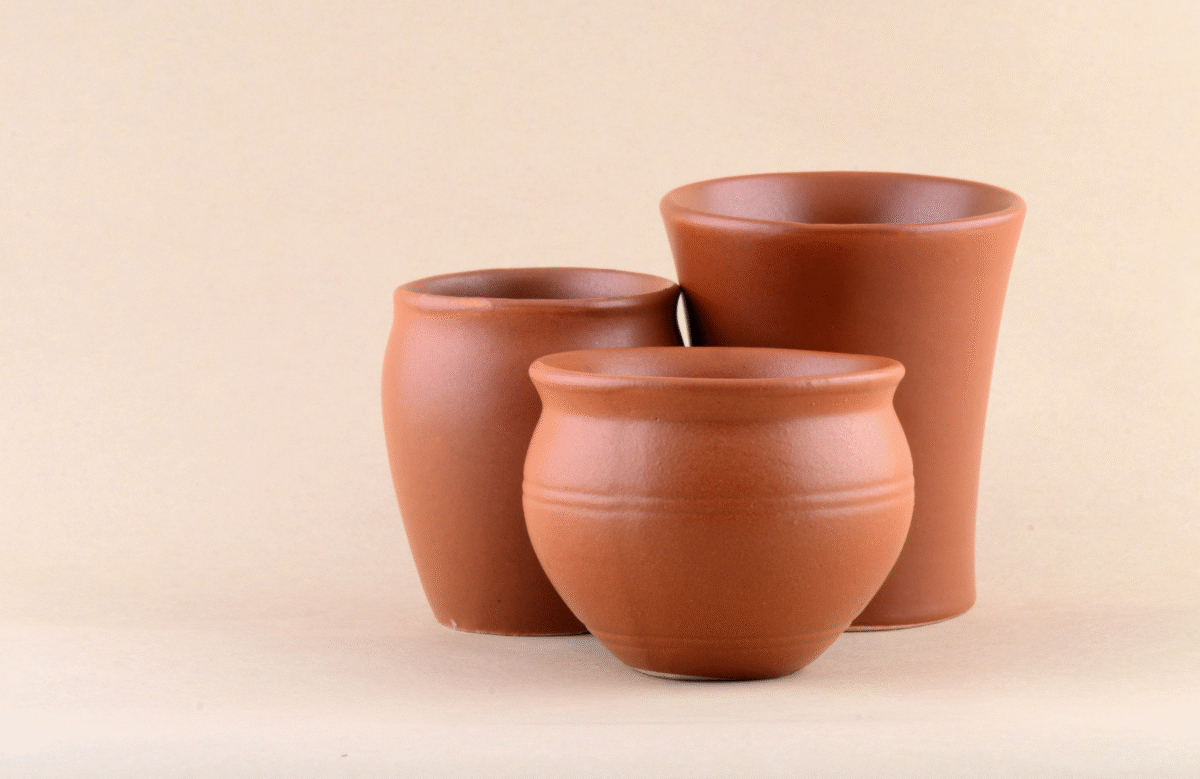 17 Classic Terracotta Textured Pots (Set of 3)