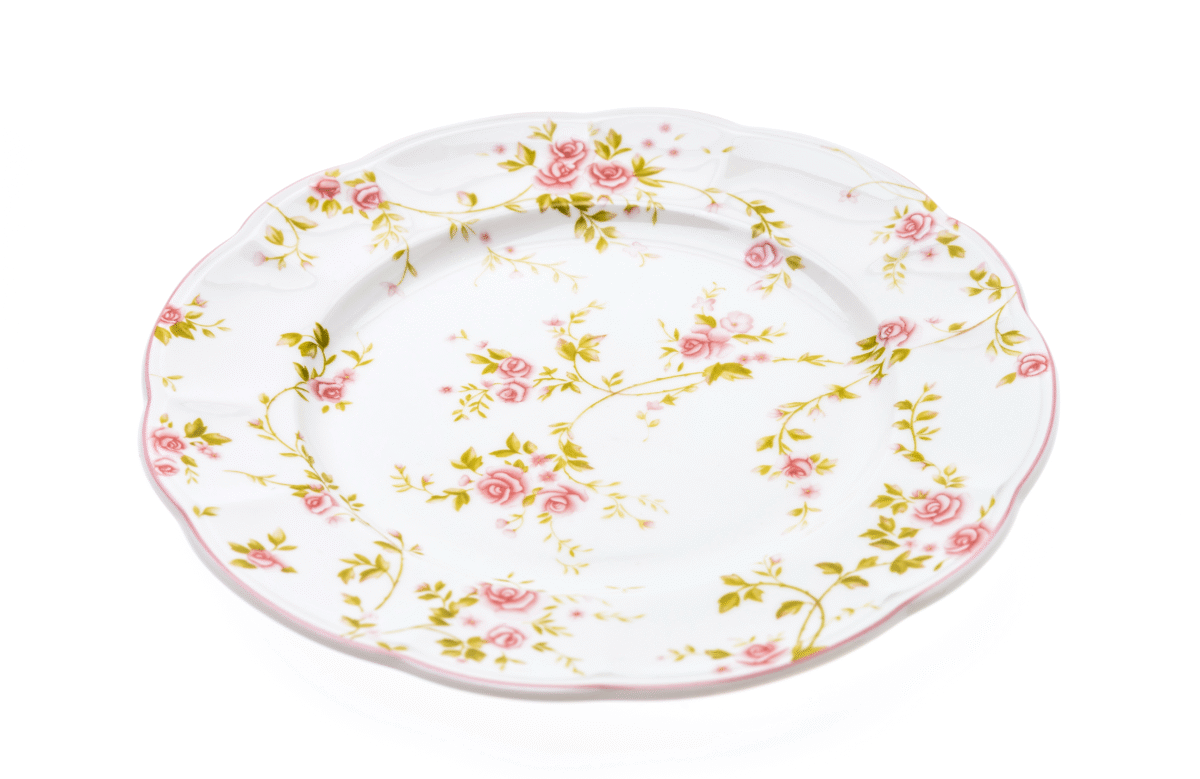 Vintage Floral Porcelain Plate
