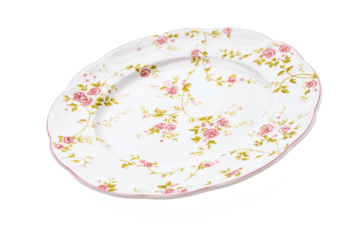 Vintage Floral Porcelain Plate