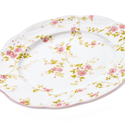 Vintage Floral Porcelain Plate