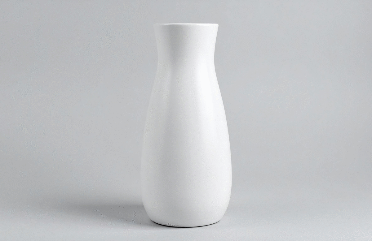 9 Minimalist Matte White Ceramic Vase
