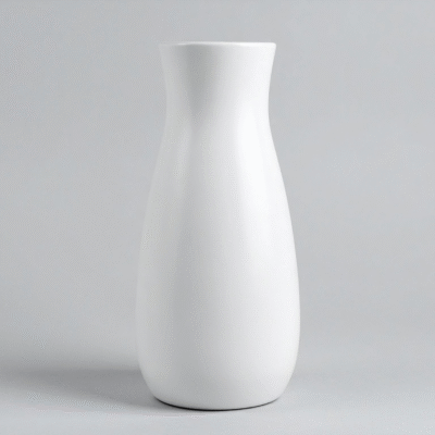 9 Minimalist Matte White Ceramic Vase
