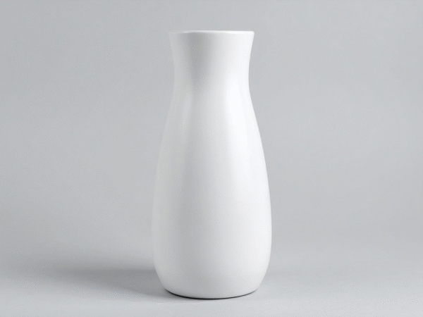 Minimalist Matte White Ceramic Vase
