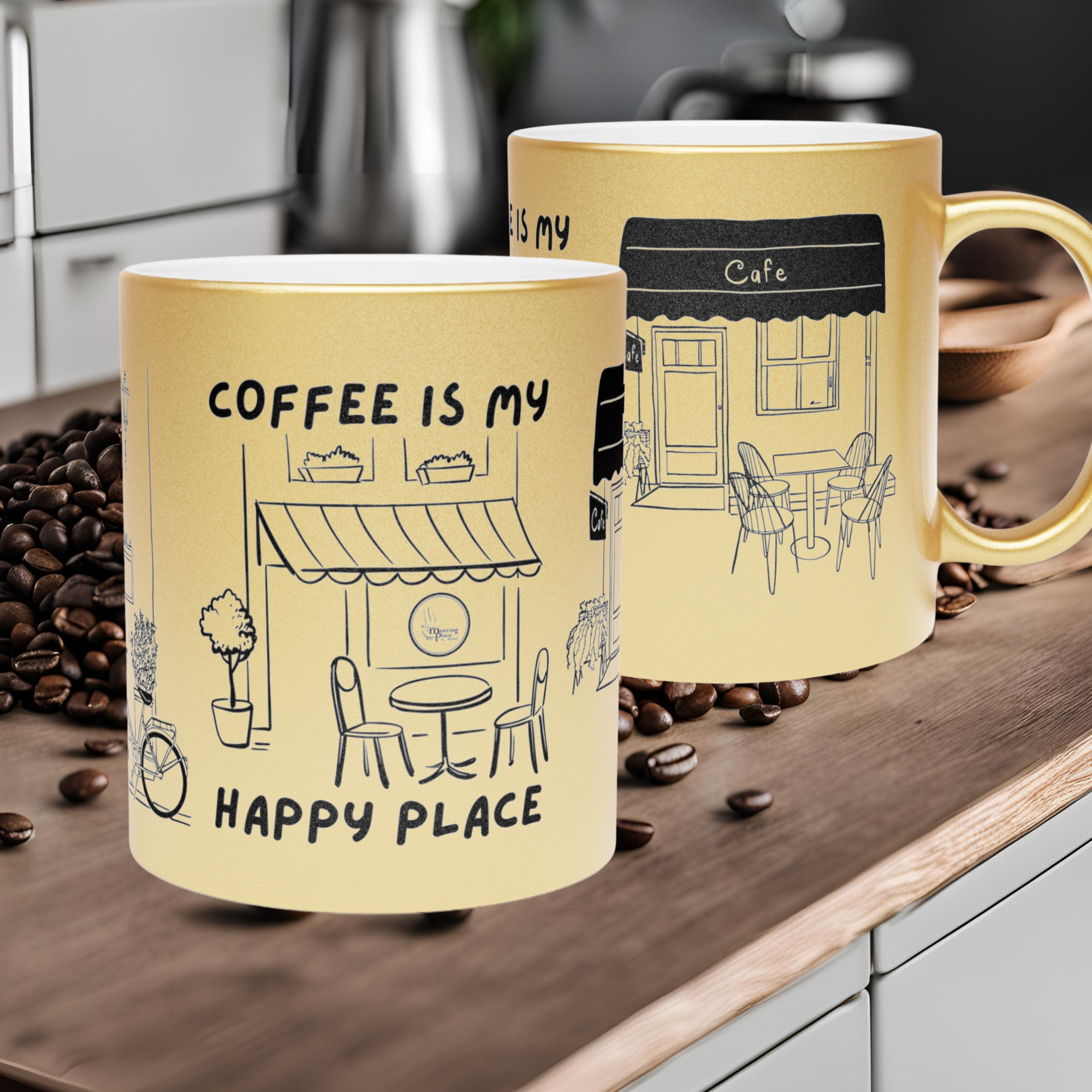 Coffeeismyhappyplaceonkitchencounter