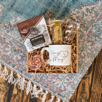 Hug in a Mug Coffee Lover Gift Basket | Thinking of You Gift Box